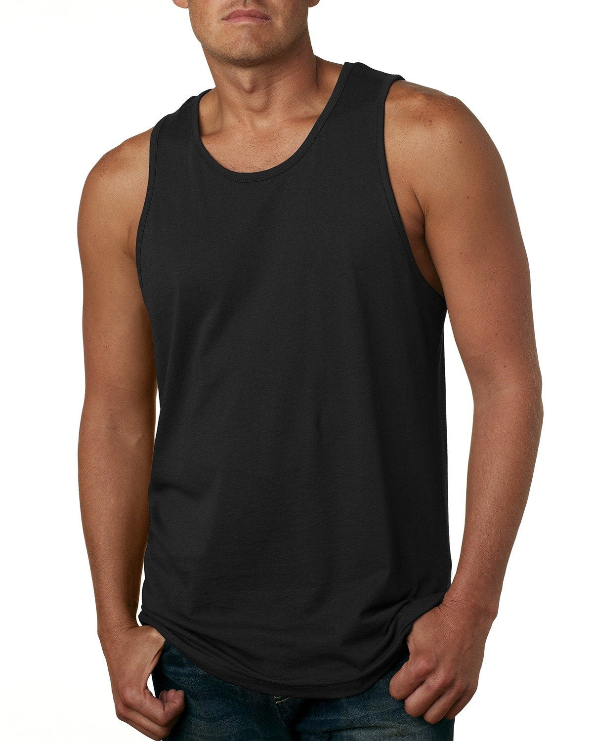 Men's Cotton Tank - Black