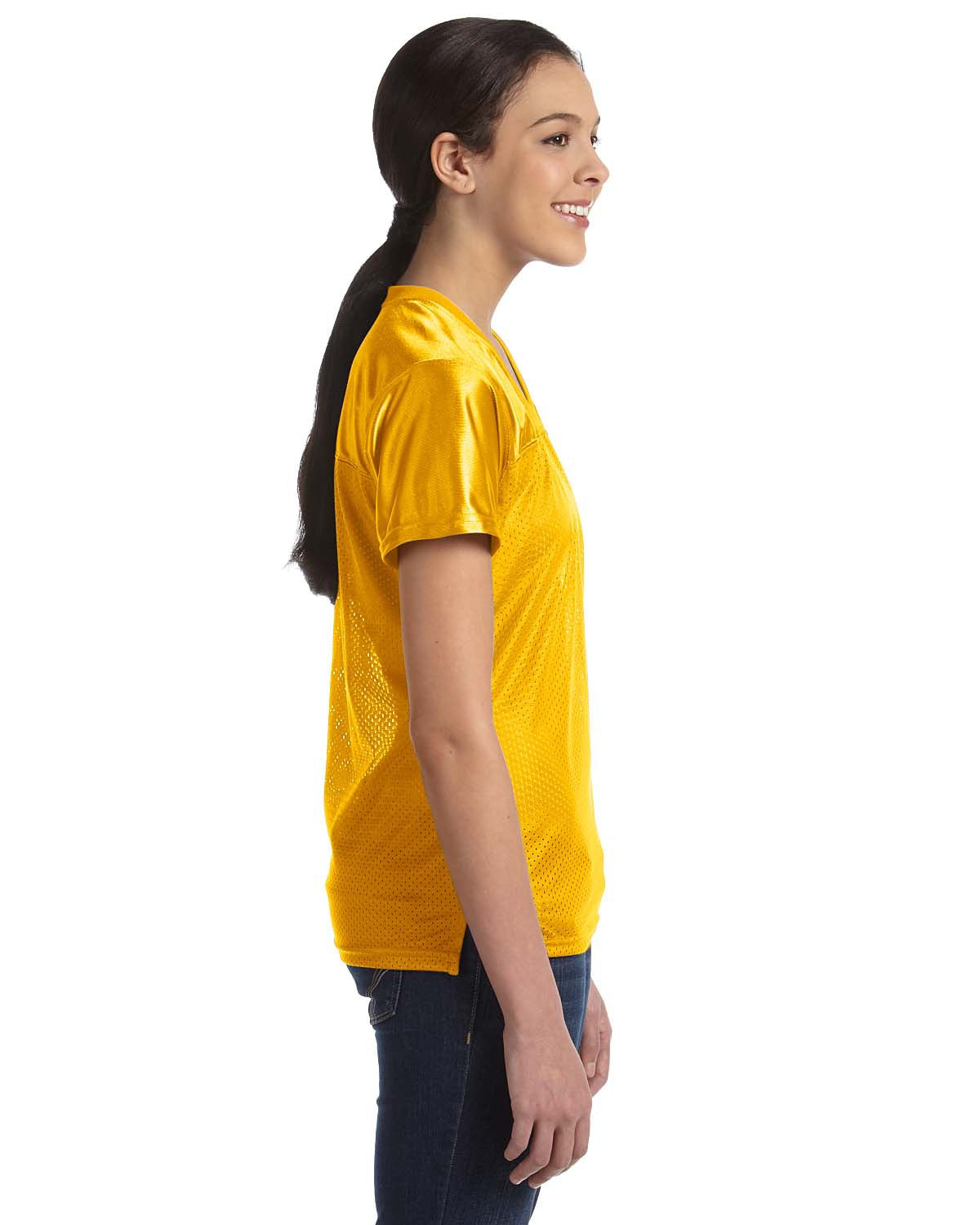 Women's Junior Fit Replica Football T-Shirt - Gold