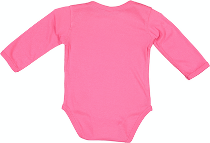 Infant Long-Sleeve Bodysuit - Hot Pink