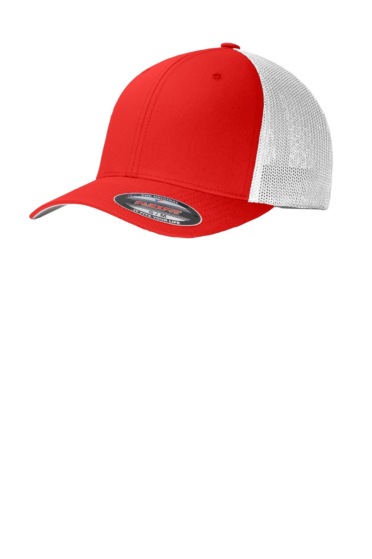 Flexfit Mesh Back Cap - True Red / White