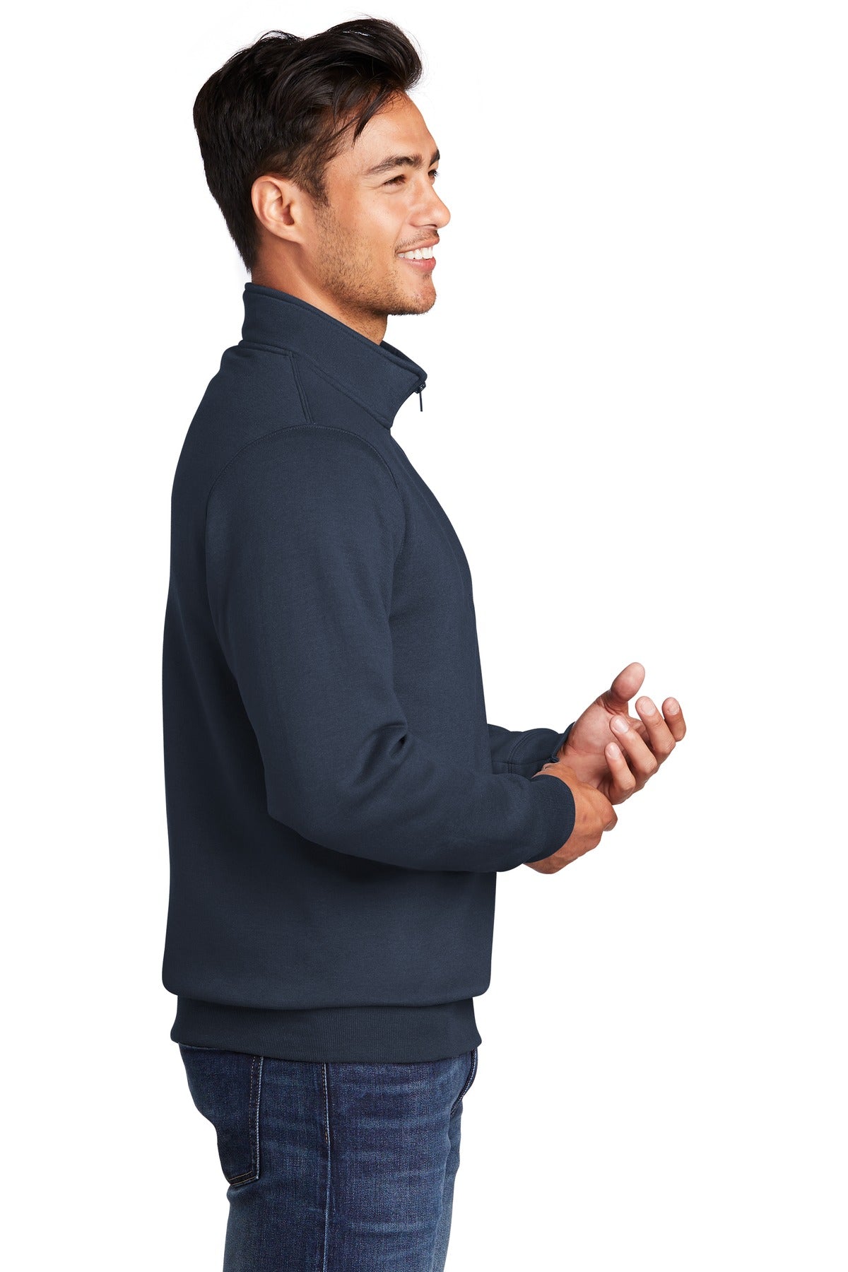 Unisex Core Fleece 1/4-Zip Pullover Sweatshirt - Navy
