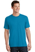 Unisex Core Cotton Tee - Neon Blue