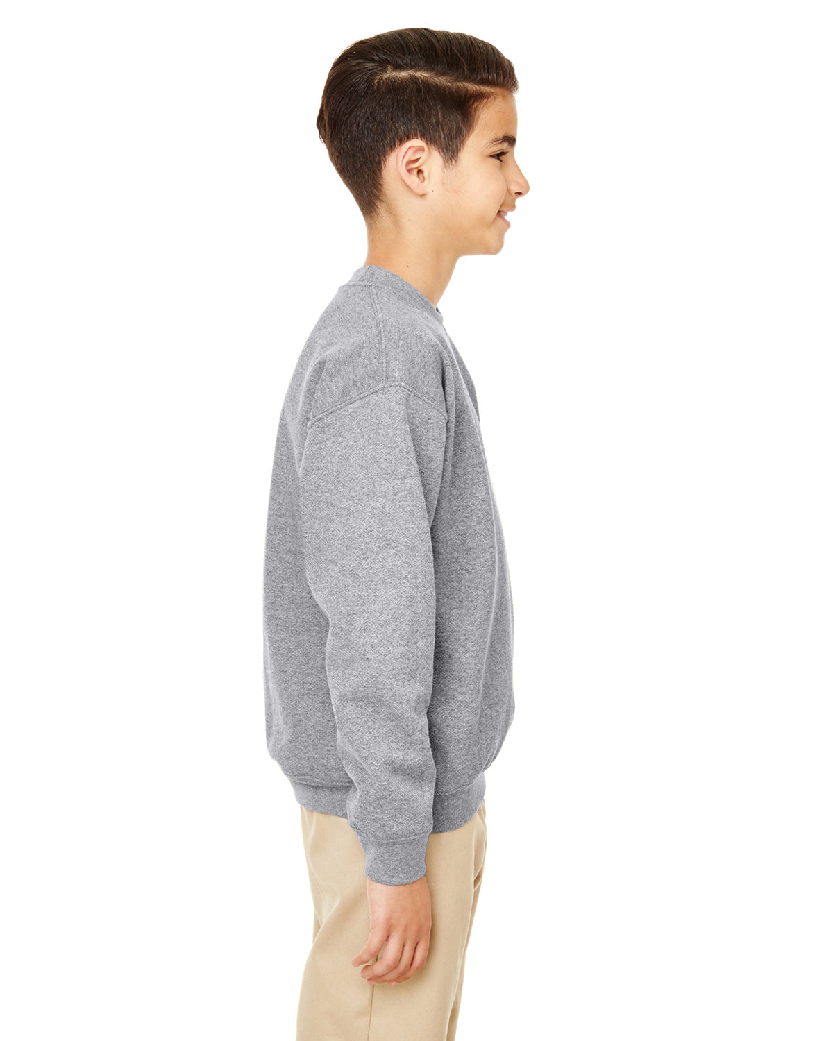 Youth Heavy Blend��� 50/50 Fleece Crew - Graphite Heather