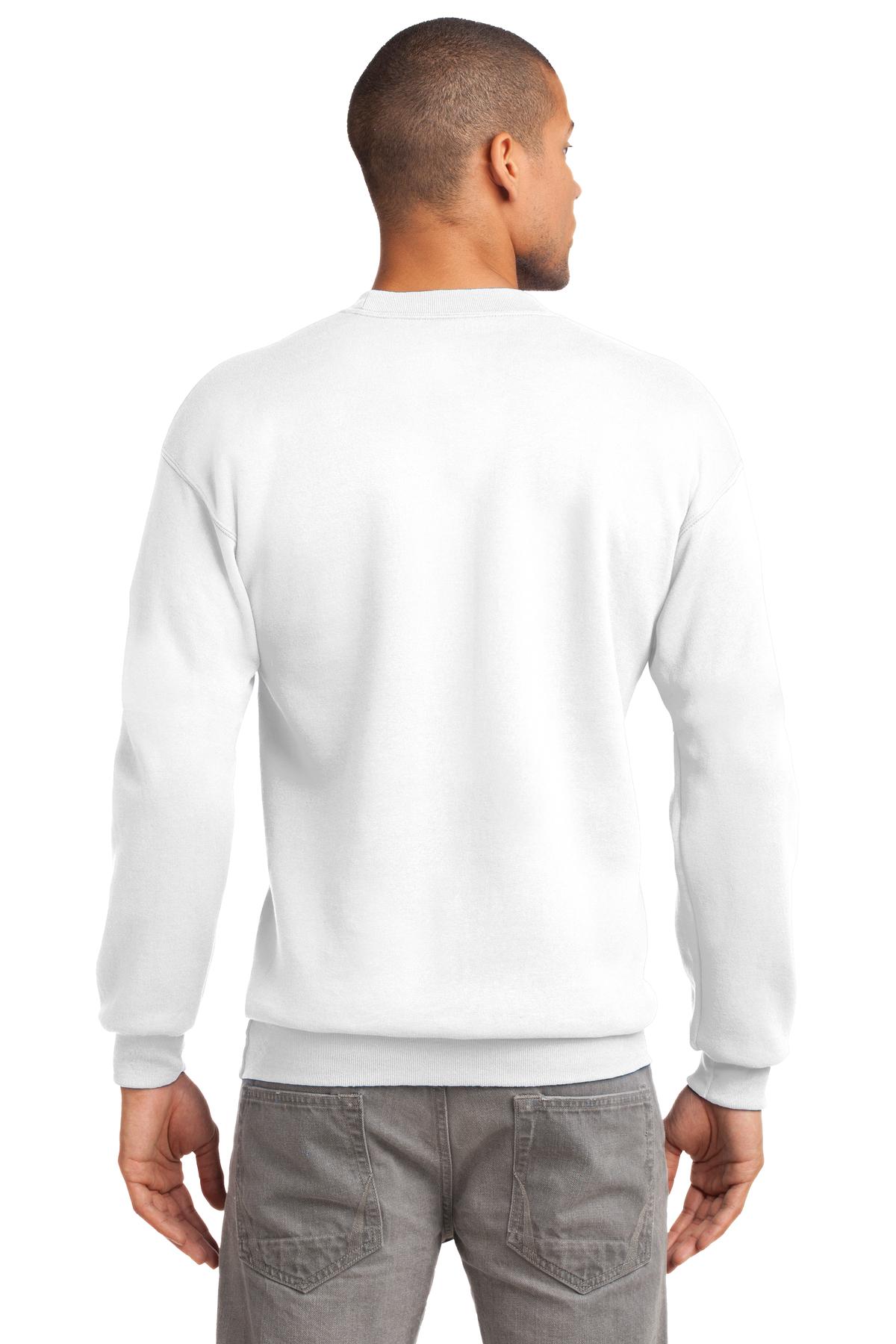 Unisex Tall Essential Fleece Crewneck Sweatshirt - White