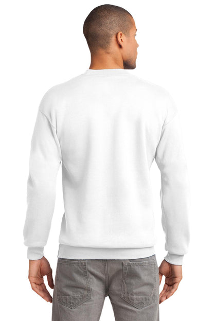Unisex Tall Essential Fleece Crewneck Sweatshirt - White