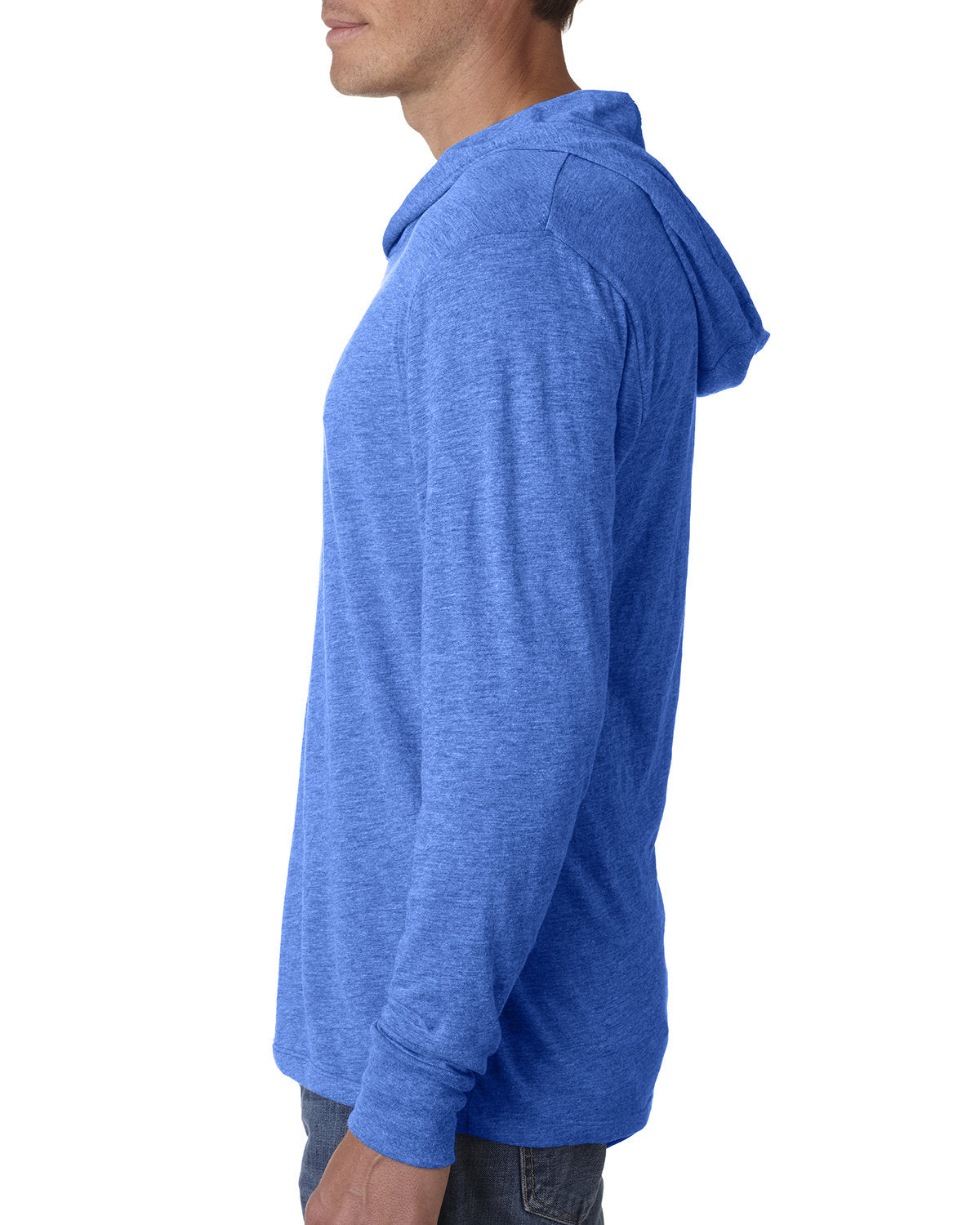 Unisex Triblend Long-Sleeve Hoodie - Vintage Royal