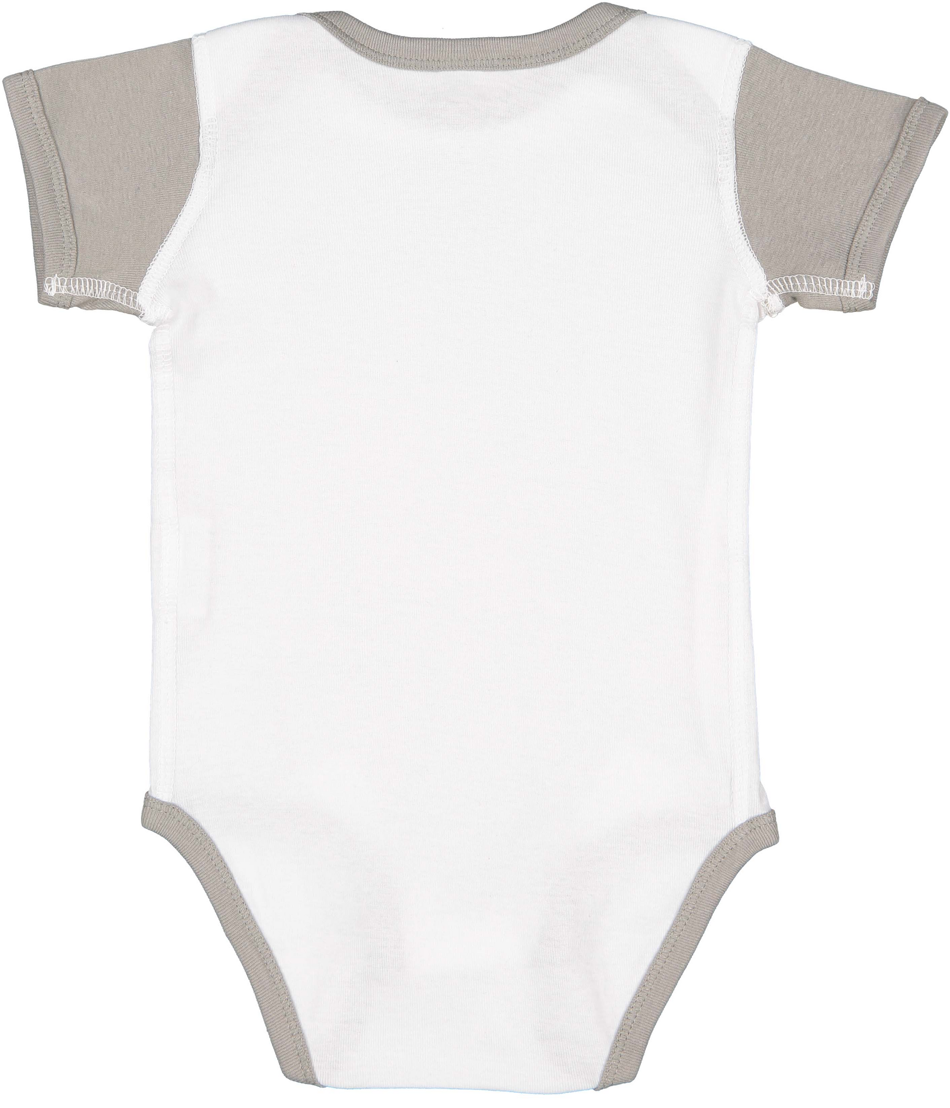 Infant Baby Rib Bodysuit - White / Titanium