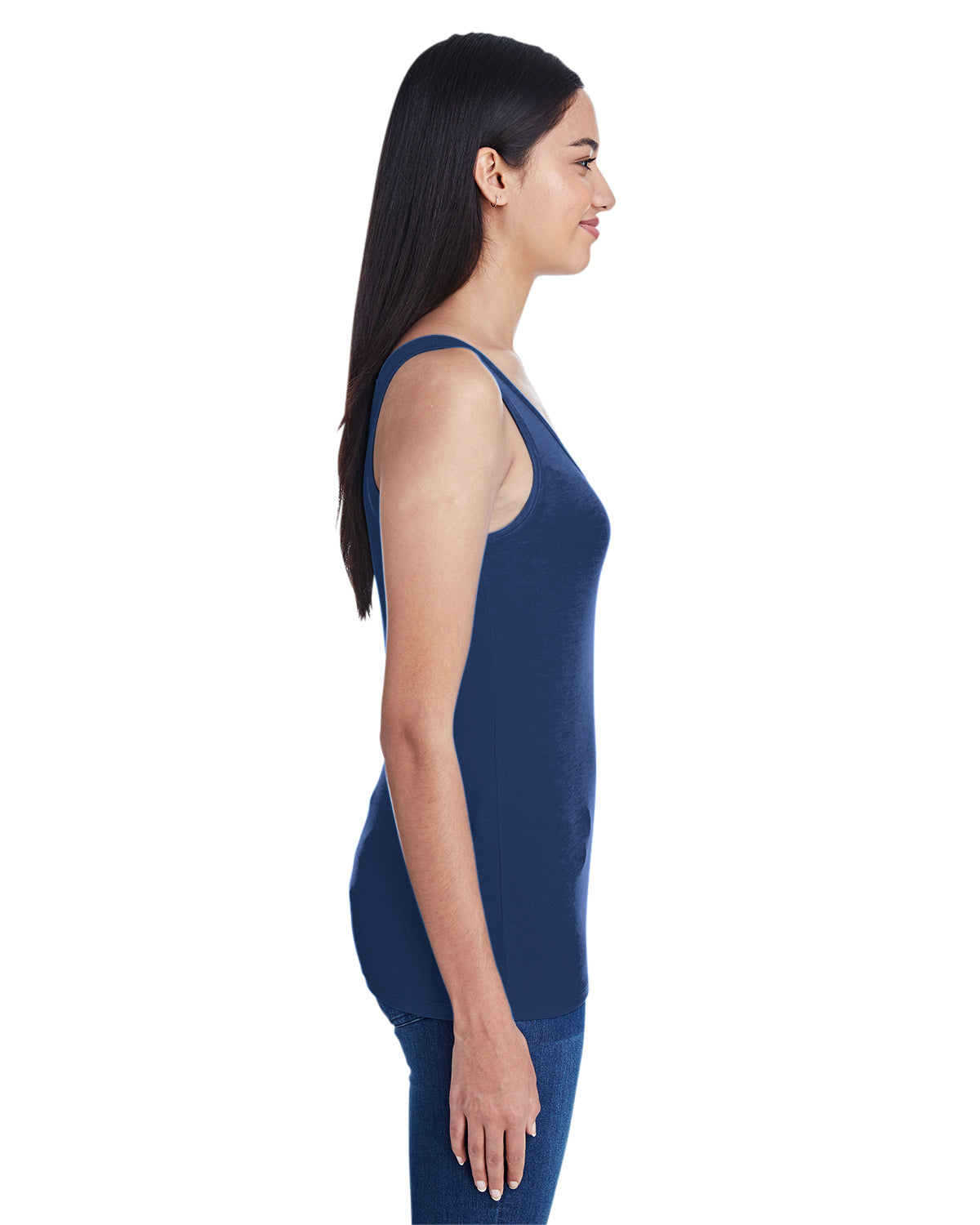 Women's Stretch Tank - Navy