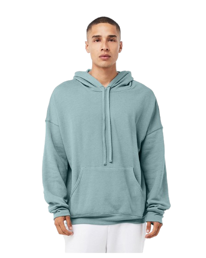 Unisex Sponge Fleece Pullover DTM Hoodie - Heather Blue Lagoon