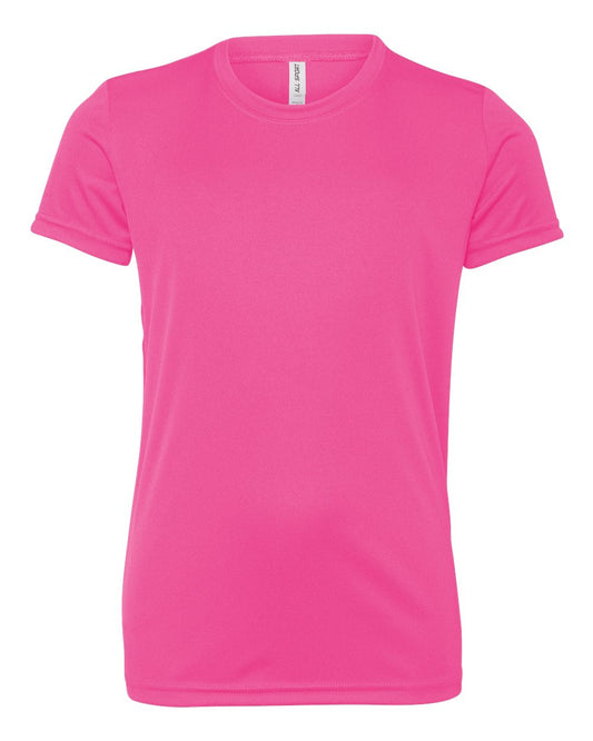 Youth Performance Short-Sleeve T-Shirt - Sport Charity Pink