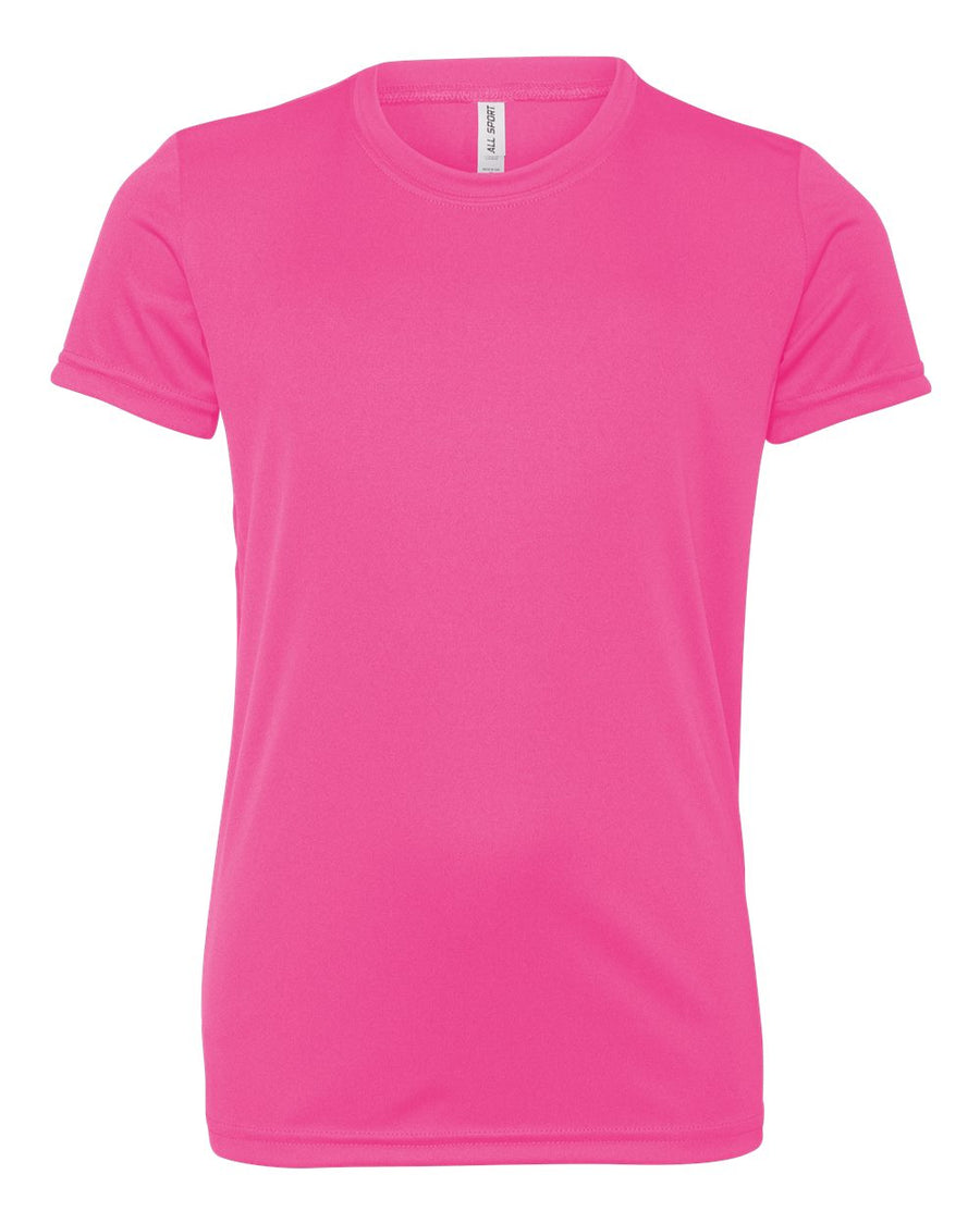 Youth Performance Short-Sleeve T-Shirt - Sport Charity Pink