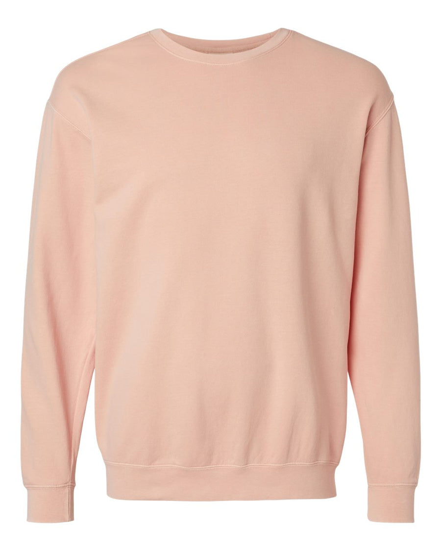 Unisex Lighweight Cotton Crewneck Sweatshirt - Peachy