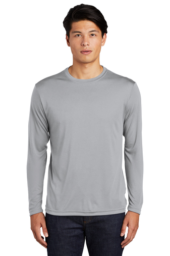 Unisex Long Sleeve PosiCharge Competitor Tee - Silver