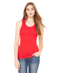 Women's Sheer Mini Rib Racerback Tank - Red