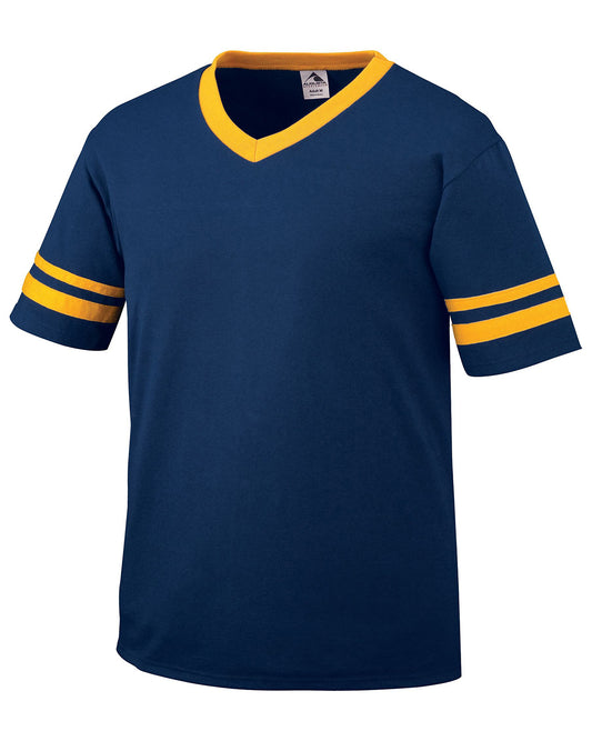 Unisex Sleeve Stripe Jersey - Navy / Gold