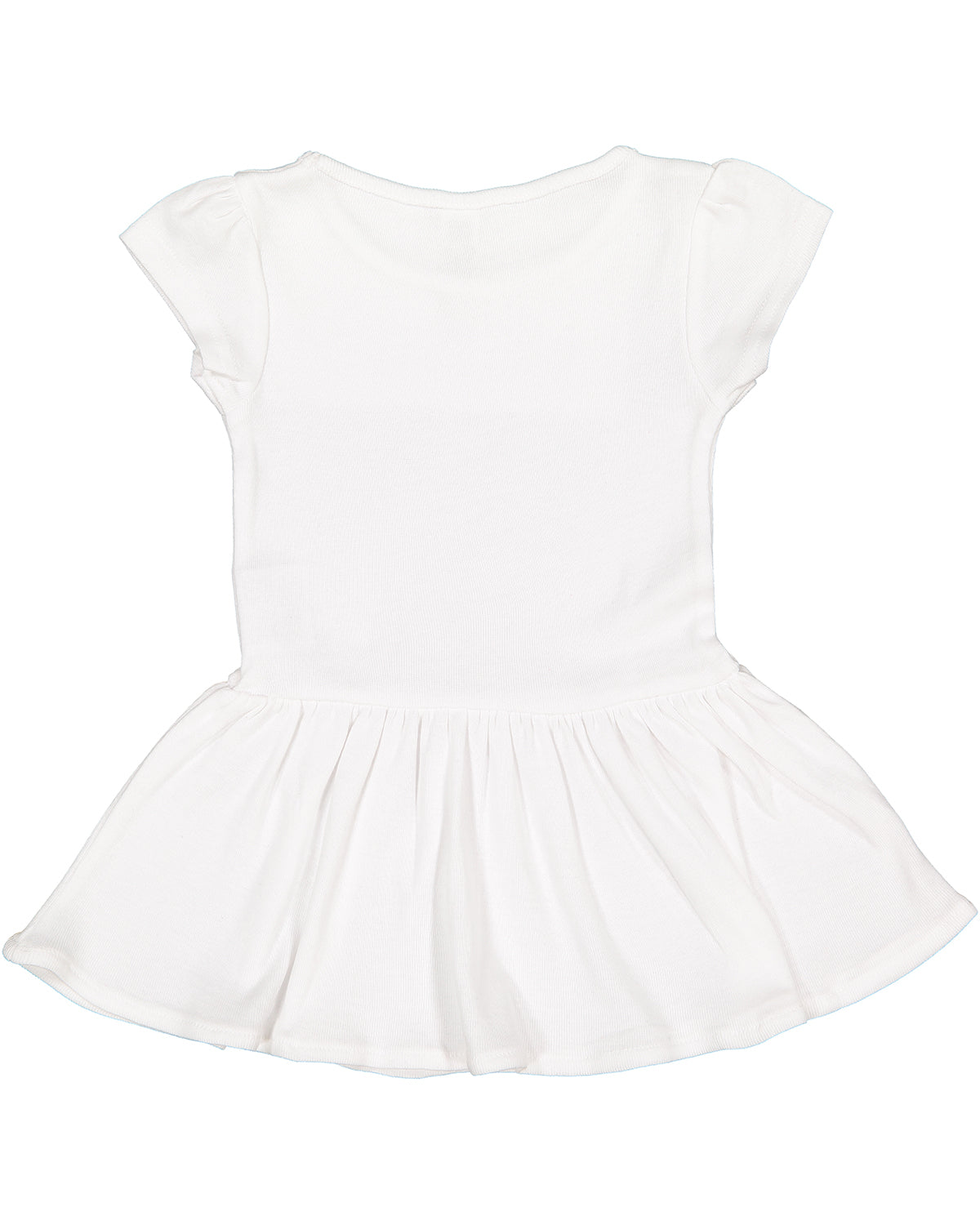 Infant Baby Rib Dress - White