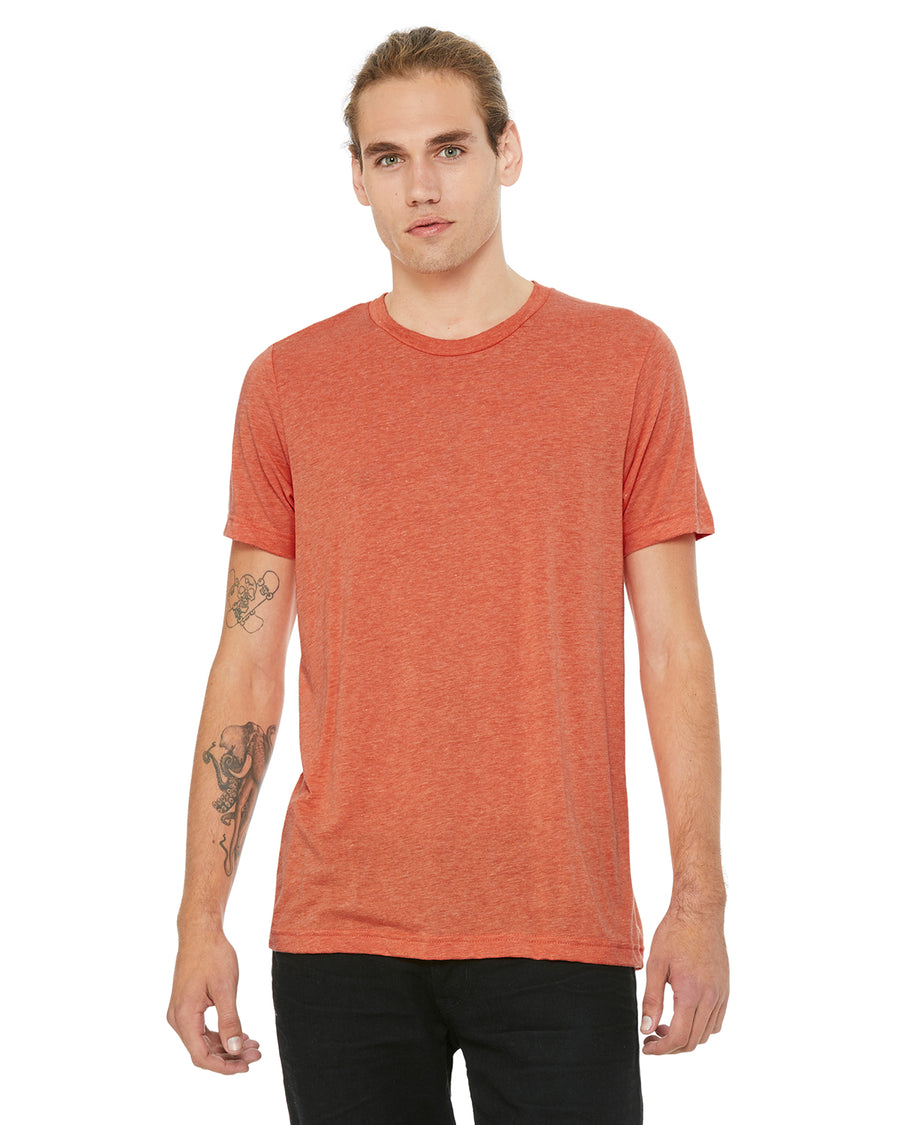 Unisex Heather CVC T-Shirt - Heather Orange