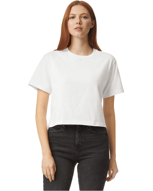 Women's Fine Jersey Boxy T-Shirt - White