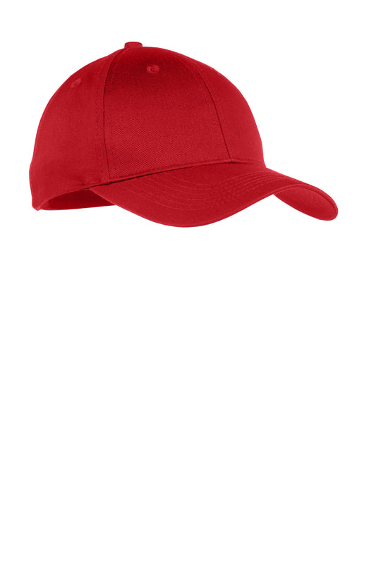 Youth Six-Panel Twill Cap - TrueRed