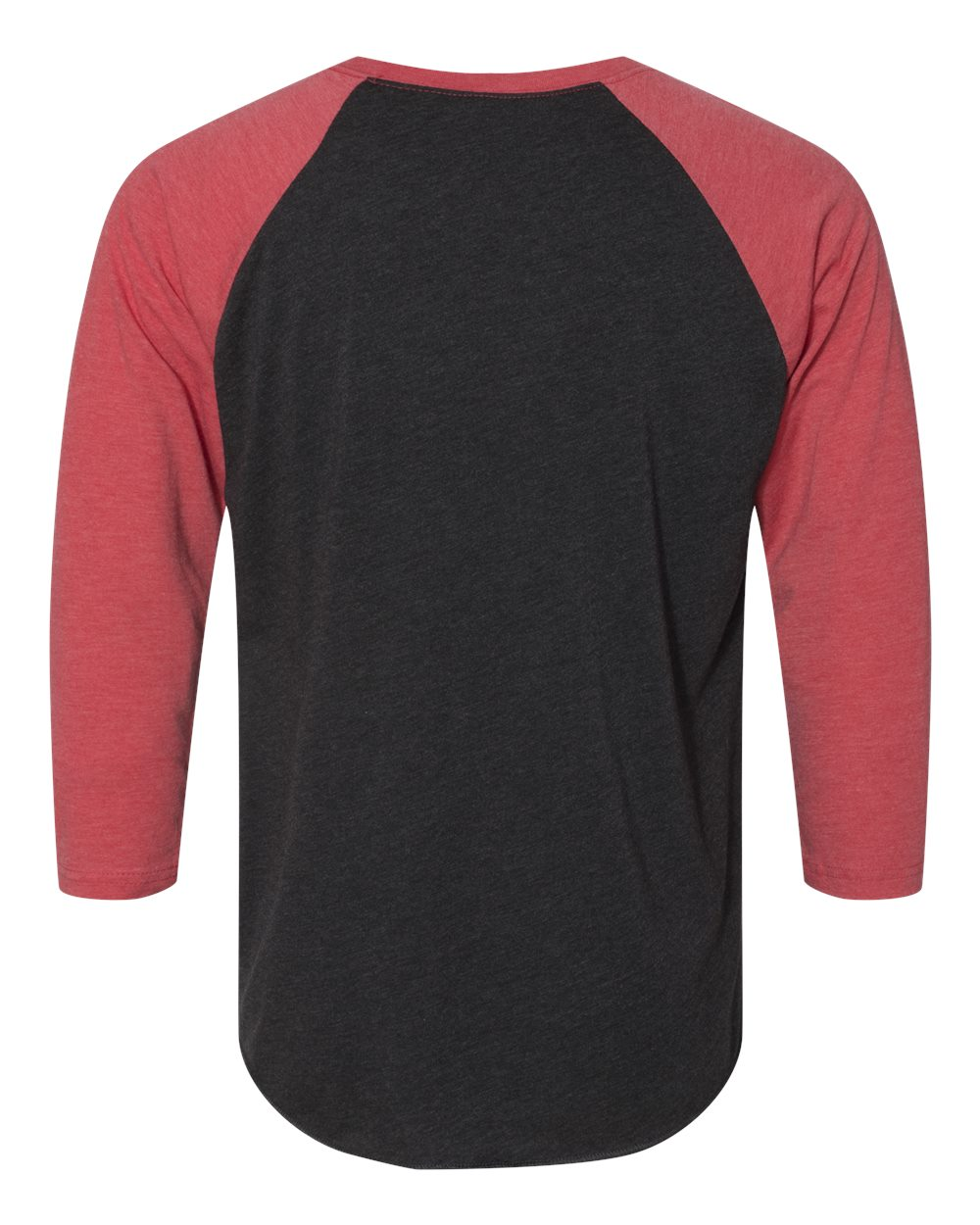 Unisex Triblend 3/4-Sleeve Raglan - Vintage Red / Vintage Black