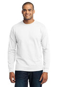 Unisex Tall Long Sleeve Core Blend Tee - White