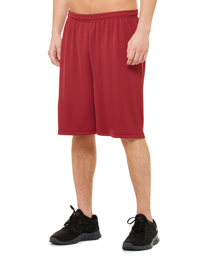Unisex Mesh 9" Short - Sport Maroon