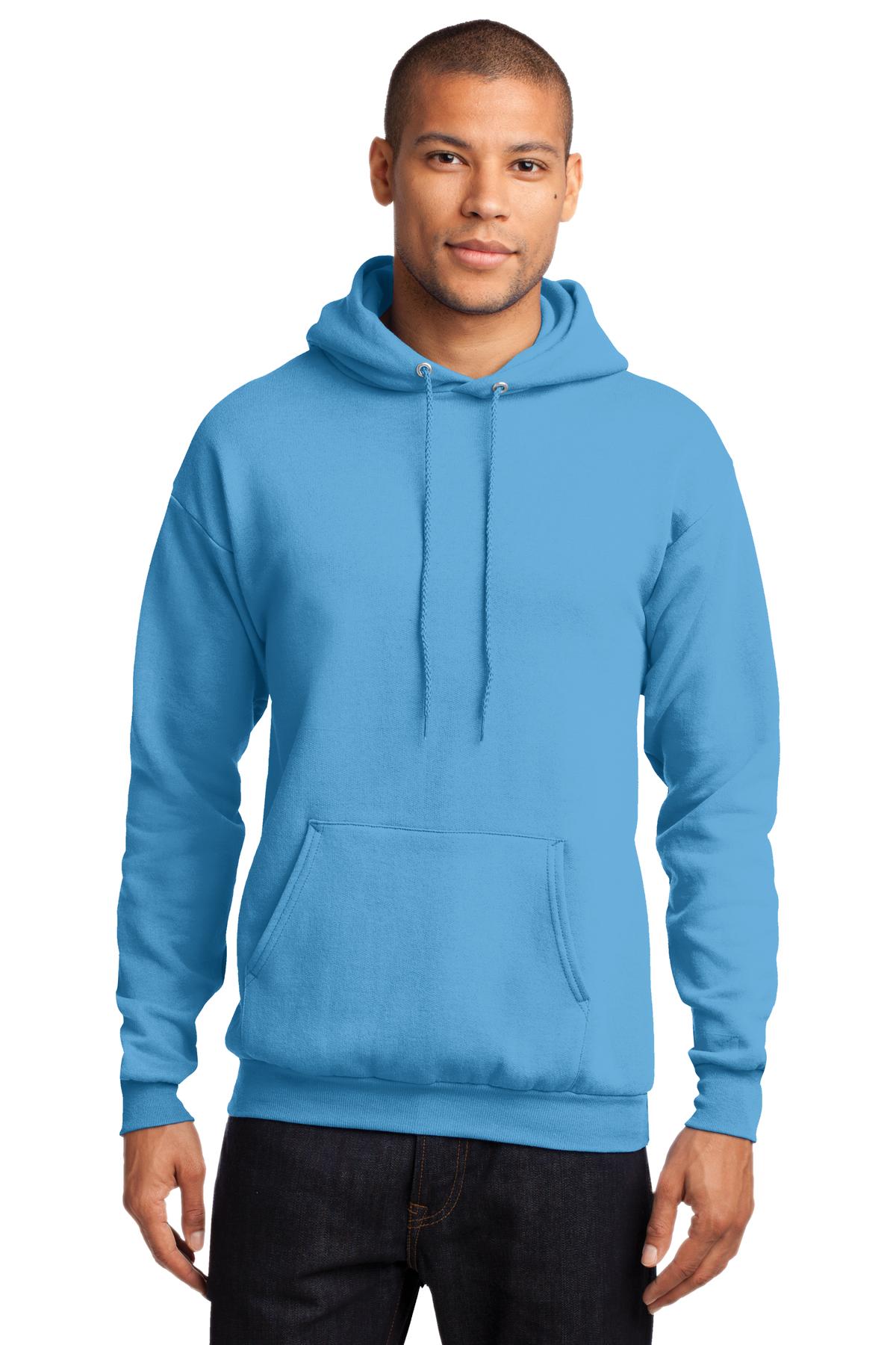 Unisex Core Fleece Pullover Hoodie - Aquatic Blue