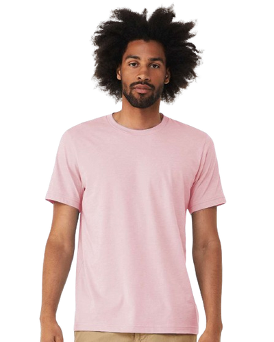Unisex Heather CVC T-Shirt - Heather Pink
