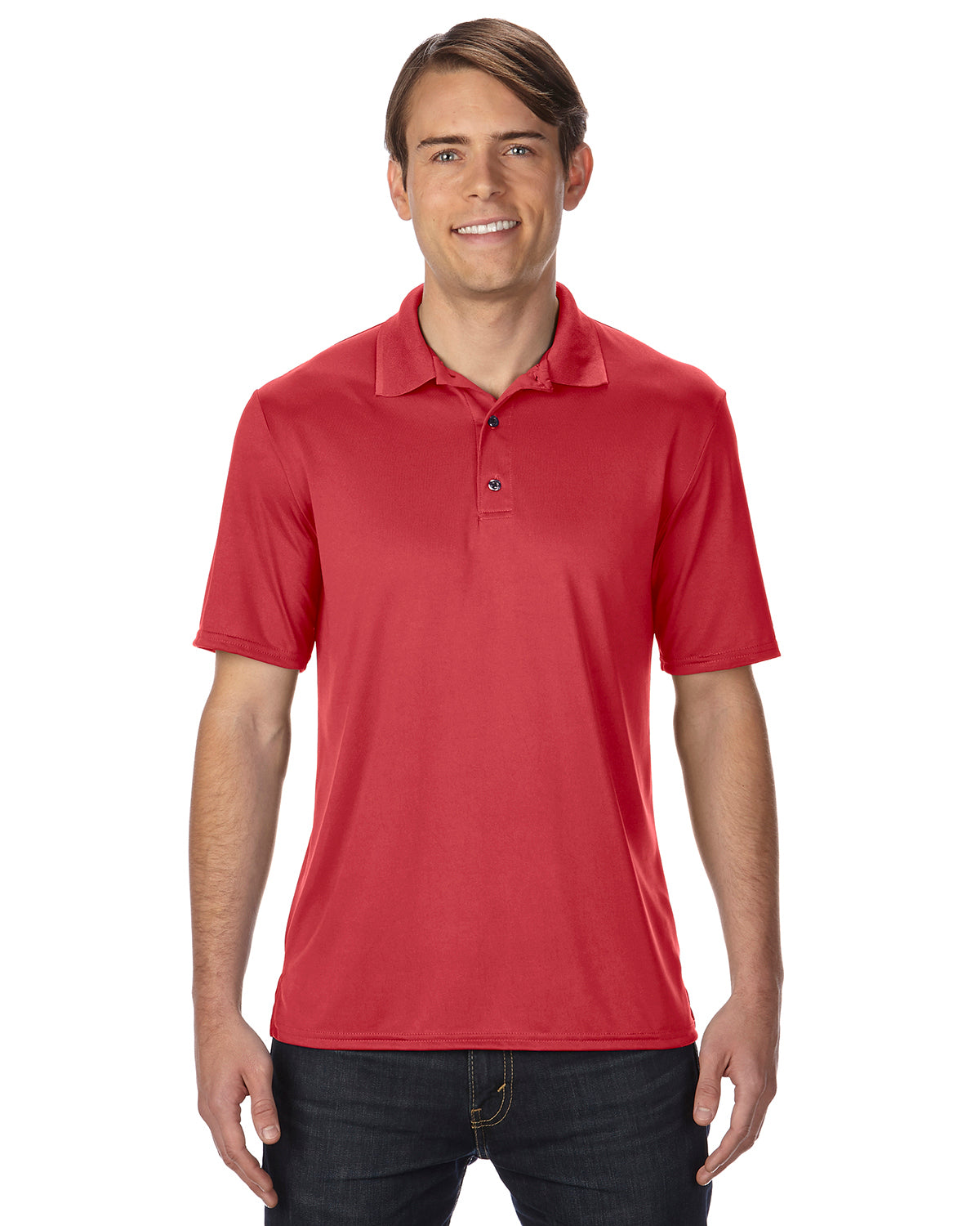 Unisex Performance® Jersey Polo - Red