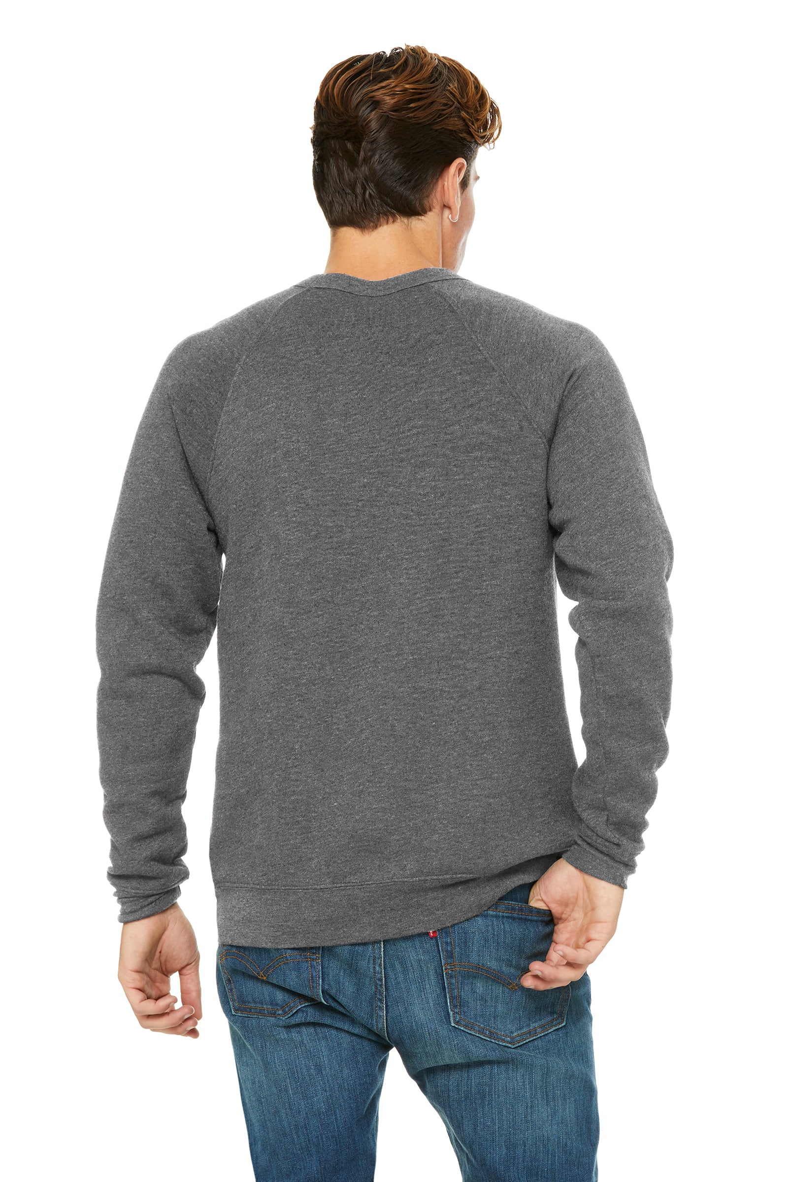 Unisex Sponge Fleece Raglan Sweatshirt - Heather Deep