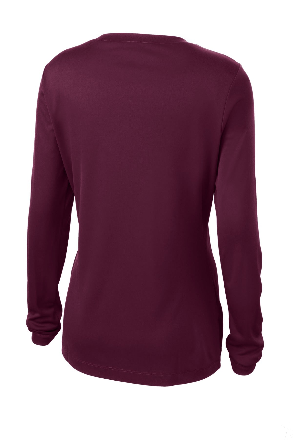 Women's Long Sleeve PosiCharge Competitor V-Neck Tee - Maroon