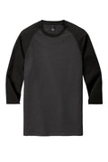 Unisex Perfect Tri 3/4-Sleeve Raglan - Black / Black Fr