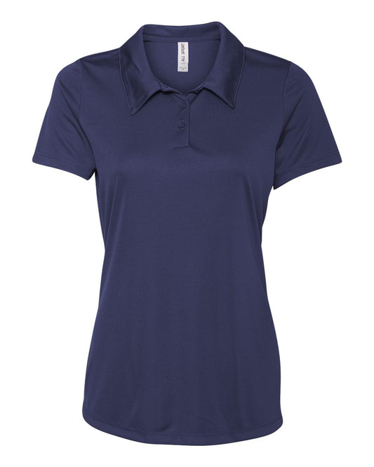 Women's Performance 3-Button Sport Shirt - Sport Navy