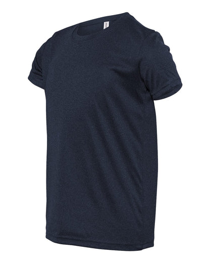 Youth Performance Short-Sleeve T-Shirt - Heather Navy