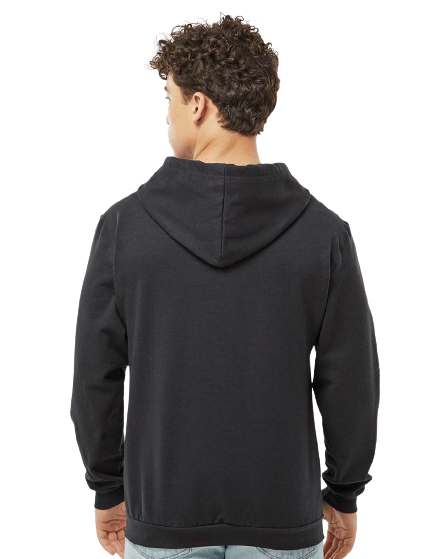 Unisex Fleece Zip Hoodie - Black