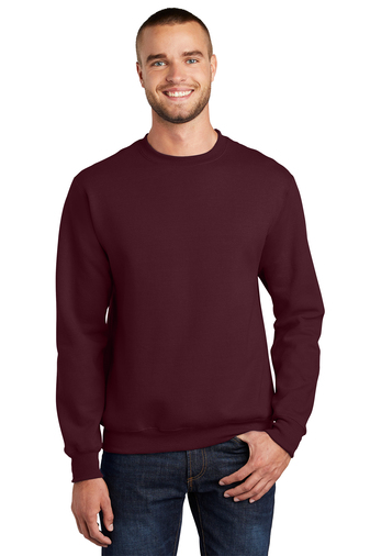 Unisex Essential Fleece Crewneck Sweatshirt - Maroon