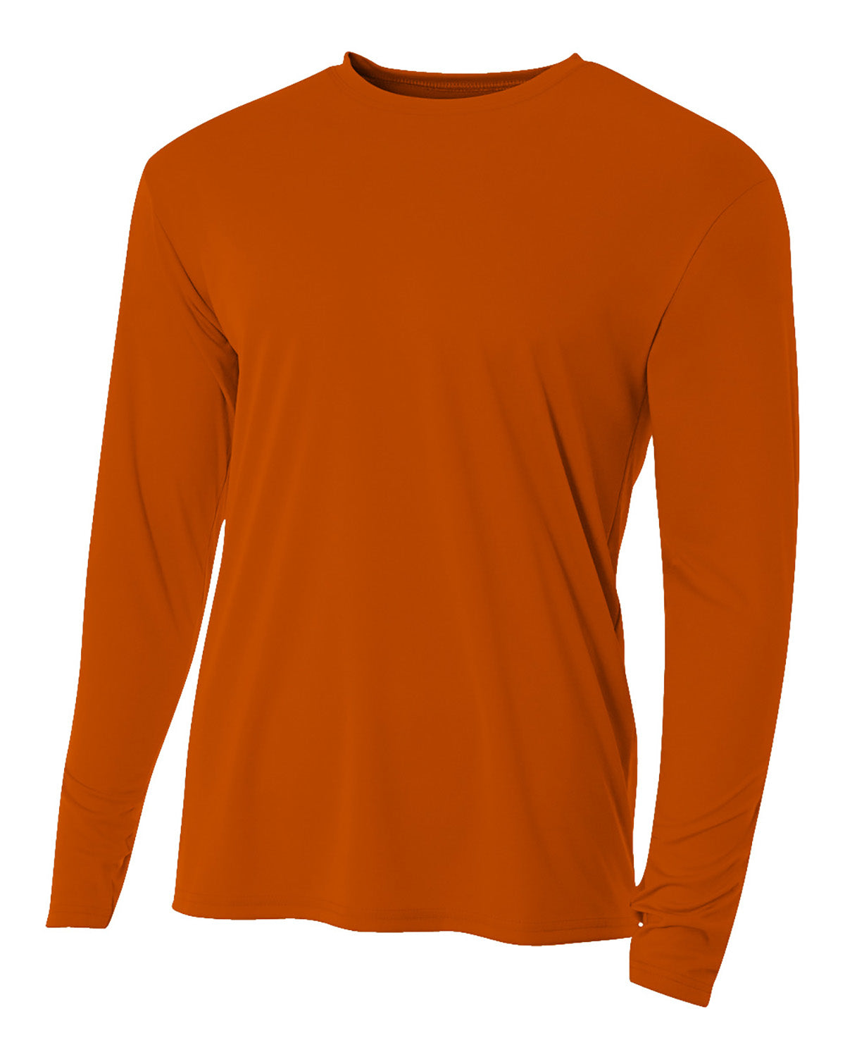 Men's Cooling Performance Long Sleeve T-Shirt - Burnt Orange
