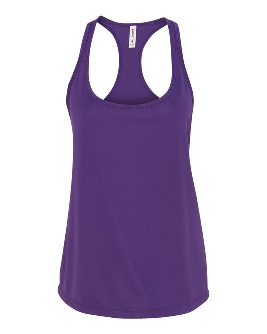 Women's Performance Racerback Tank - Sport Purple