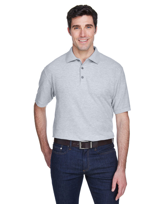 Men's Whisper Piqué Polo - Heather Gray