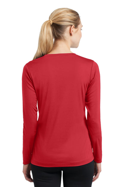 Women's Long Sleeve PosiCharge Competitor V-Neck Tee - True Red