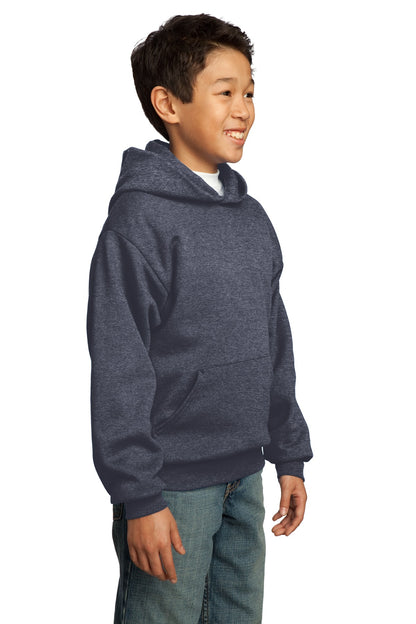 Youth Core Fleece Pullover Hoodie - Heather Navy