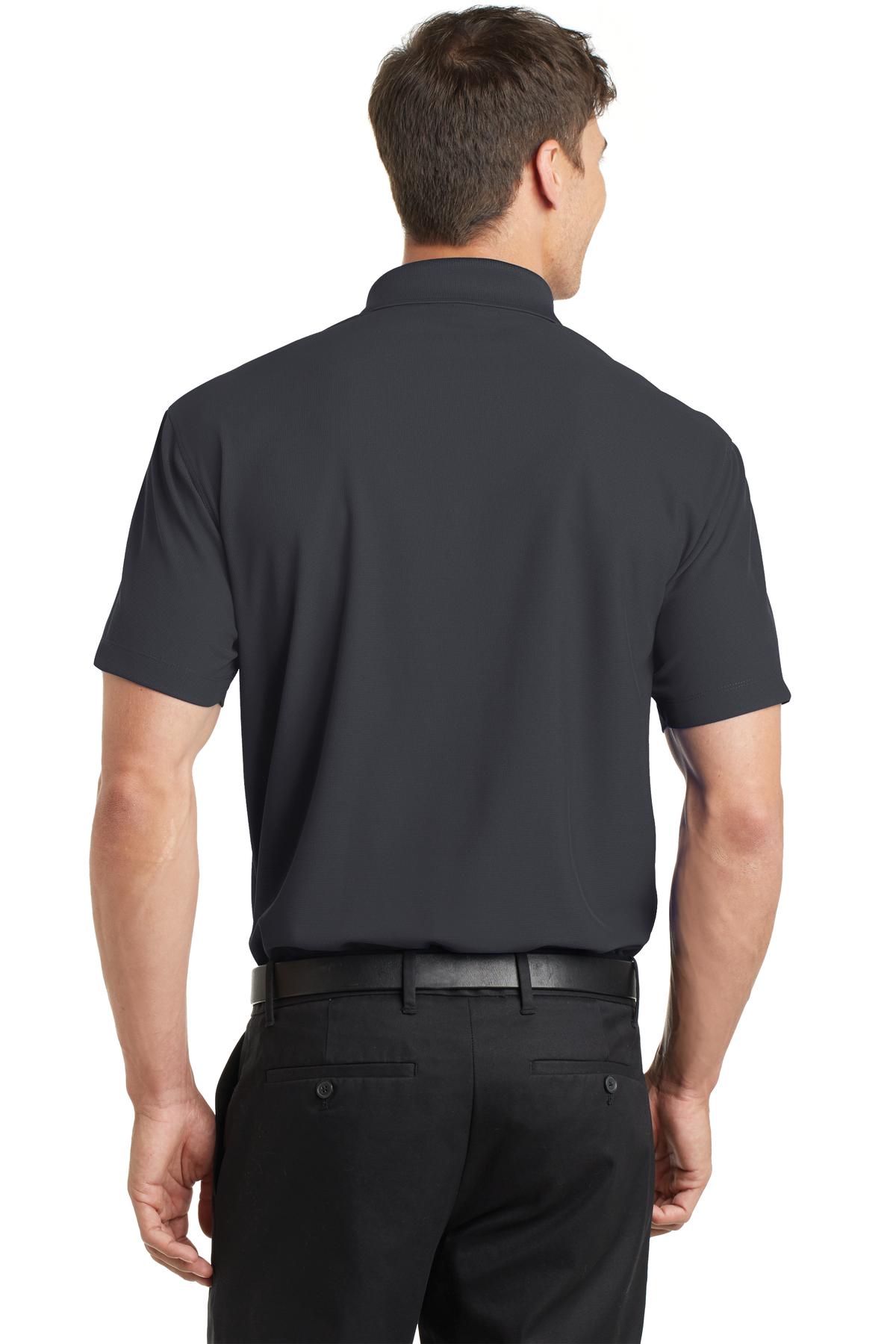 Unisex Dry Zone Grid Polo - Battleship Gray