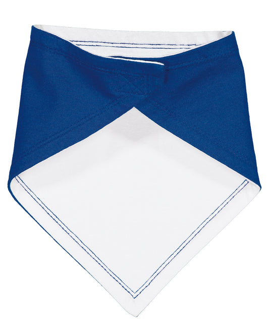Infant Premium Jersey Bandana Bib - Royal / White
