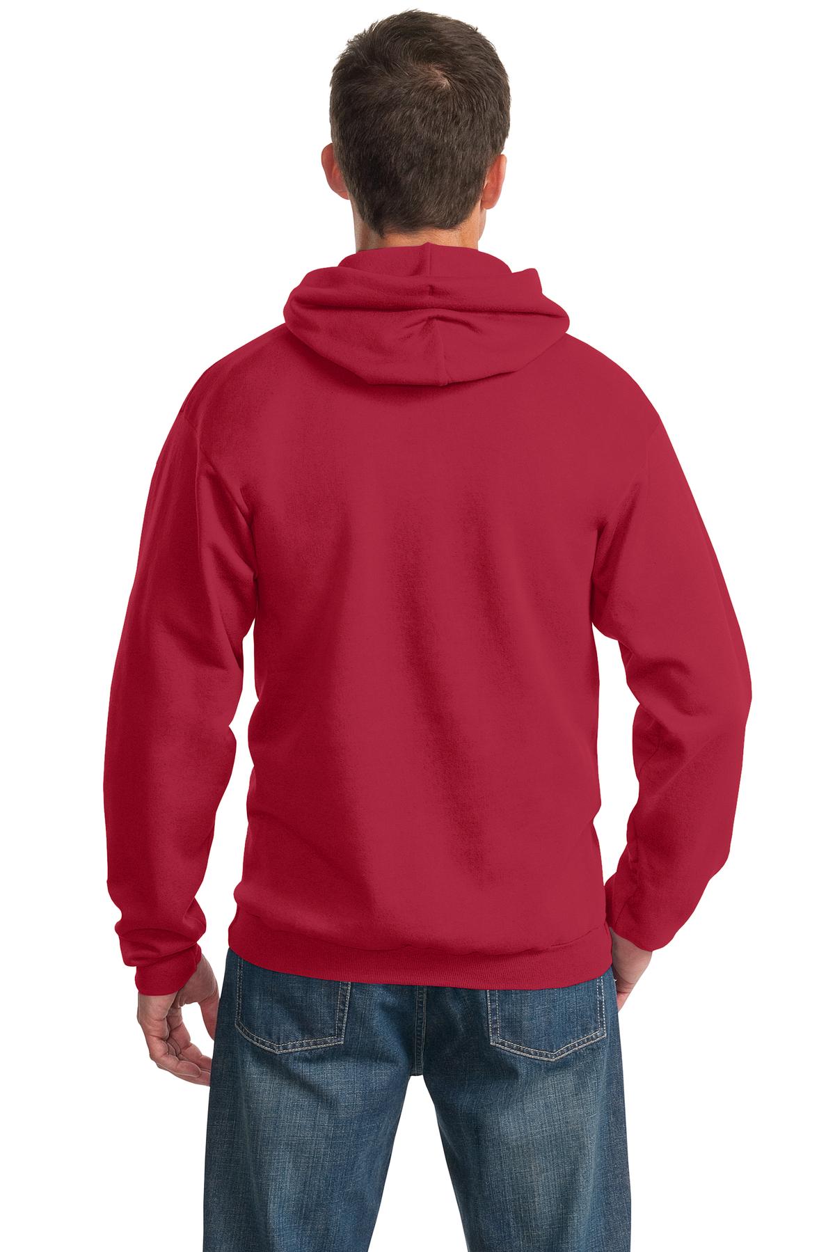 Unisex Essential Fleece Pullover Hoodie - Red