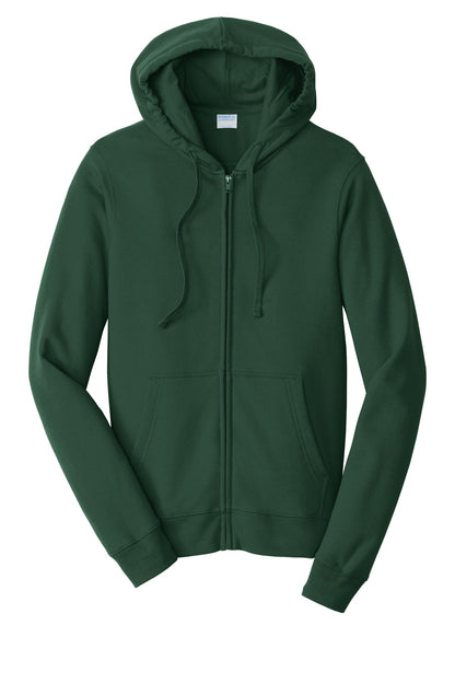 Unisex Fan Favorite Fleece Full-Zip Hoodie - Forest Green