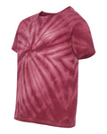 Youth Cyclone Vat-Dyed Pinwheel Short Sleeve T-Shirt - Maroon