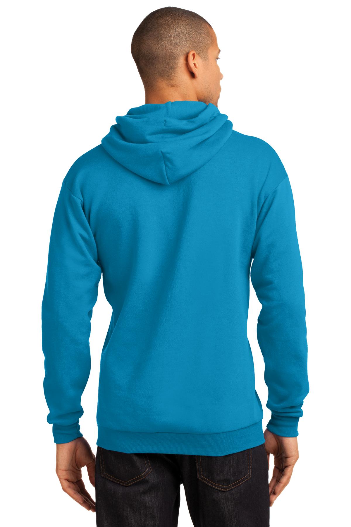 Unisex Core Fleece Pullover Hoodie - Neon Blue
