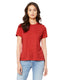 Bella + Canvas 6400CVC - Women's Heathered Relaxed Jersey Short-Sleeve T-Shirt - Heather Red