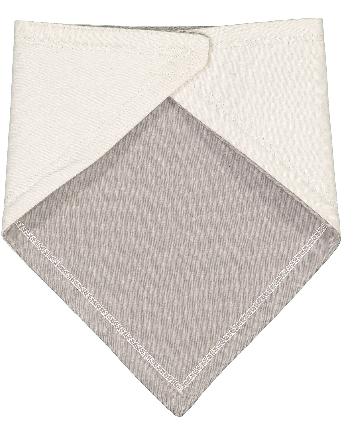 Infant Premium Jersey Bandana Bib - Natural / Titanium