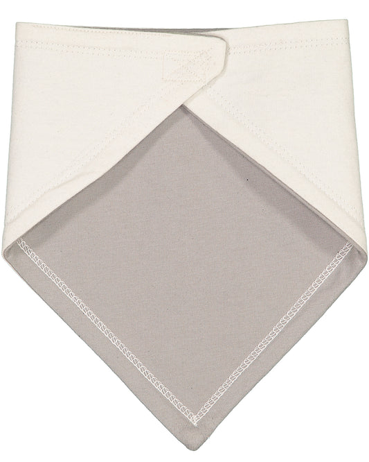 Infant Premium Jersey Bandana Bib - Natural / Titanium